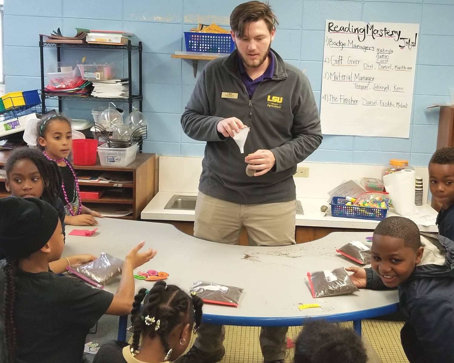 Teacher and students in classroom