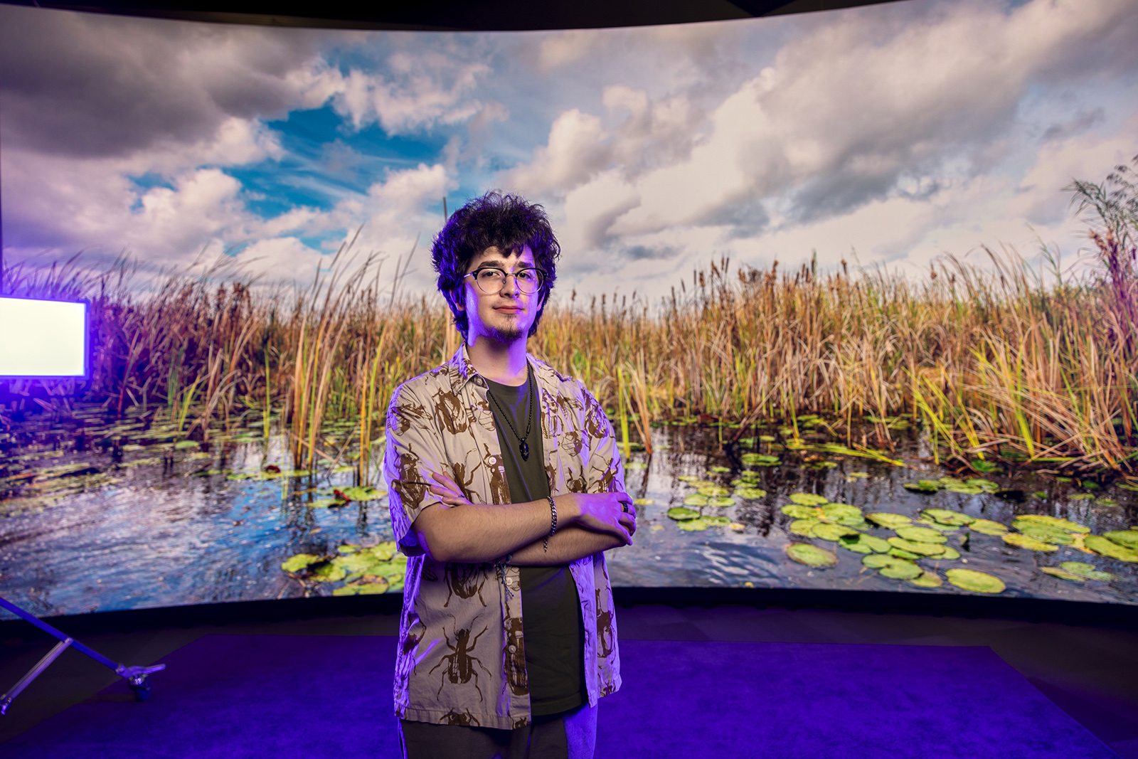 Sebastian Lee portrait with coastal marsh backdrop