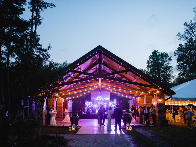 wedding outside of the Orangerie