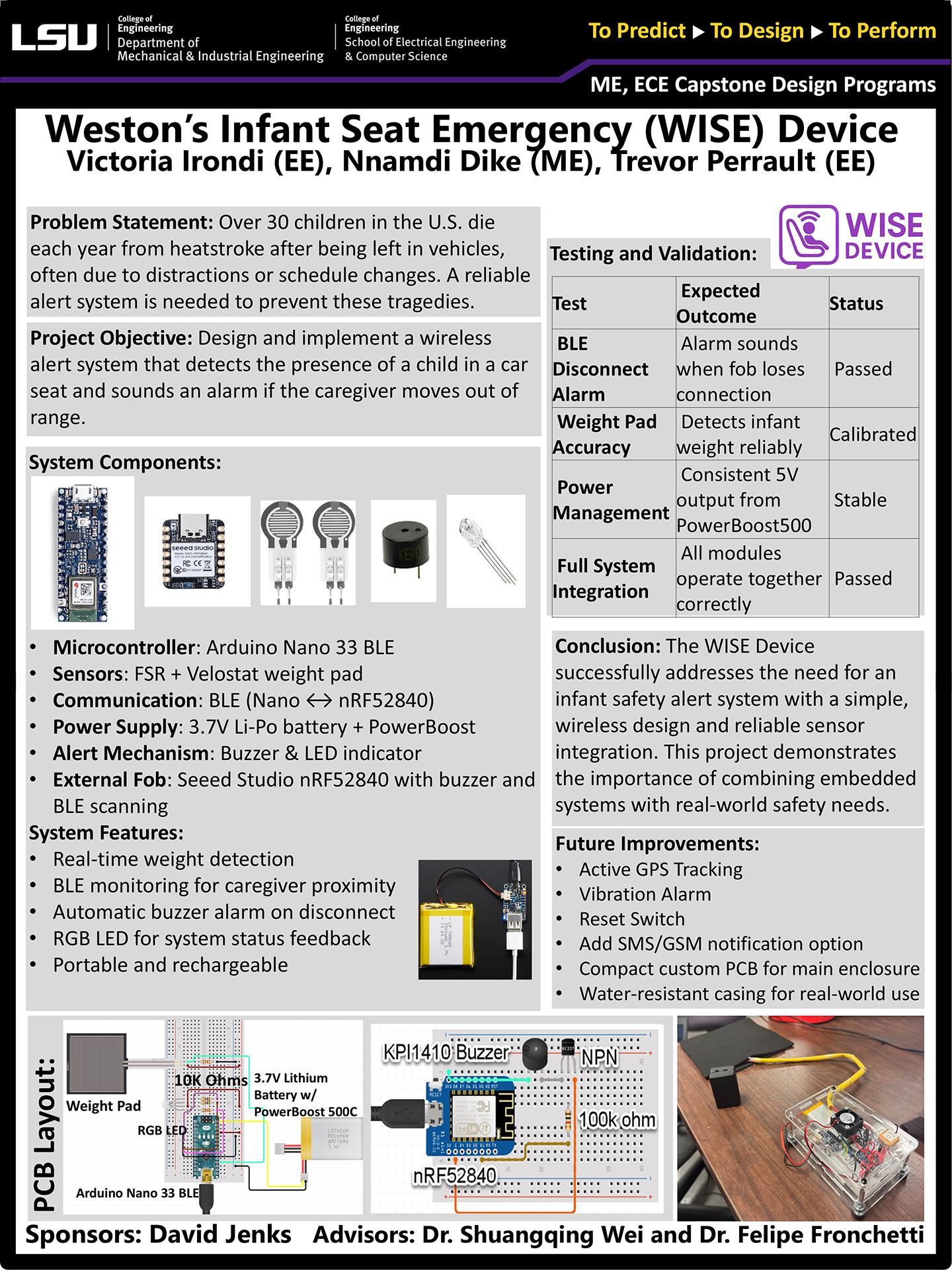 Project 12: Weston's Infant Passenger Alert (2025)