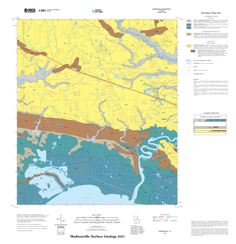 Madisonville Surface Geology 2021