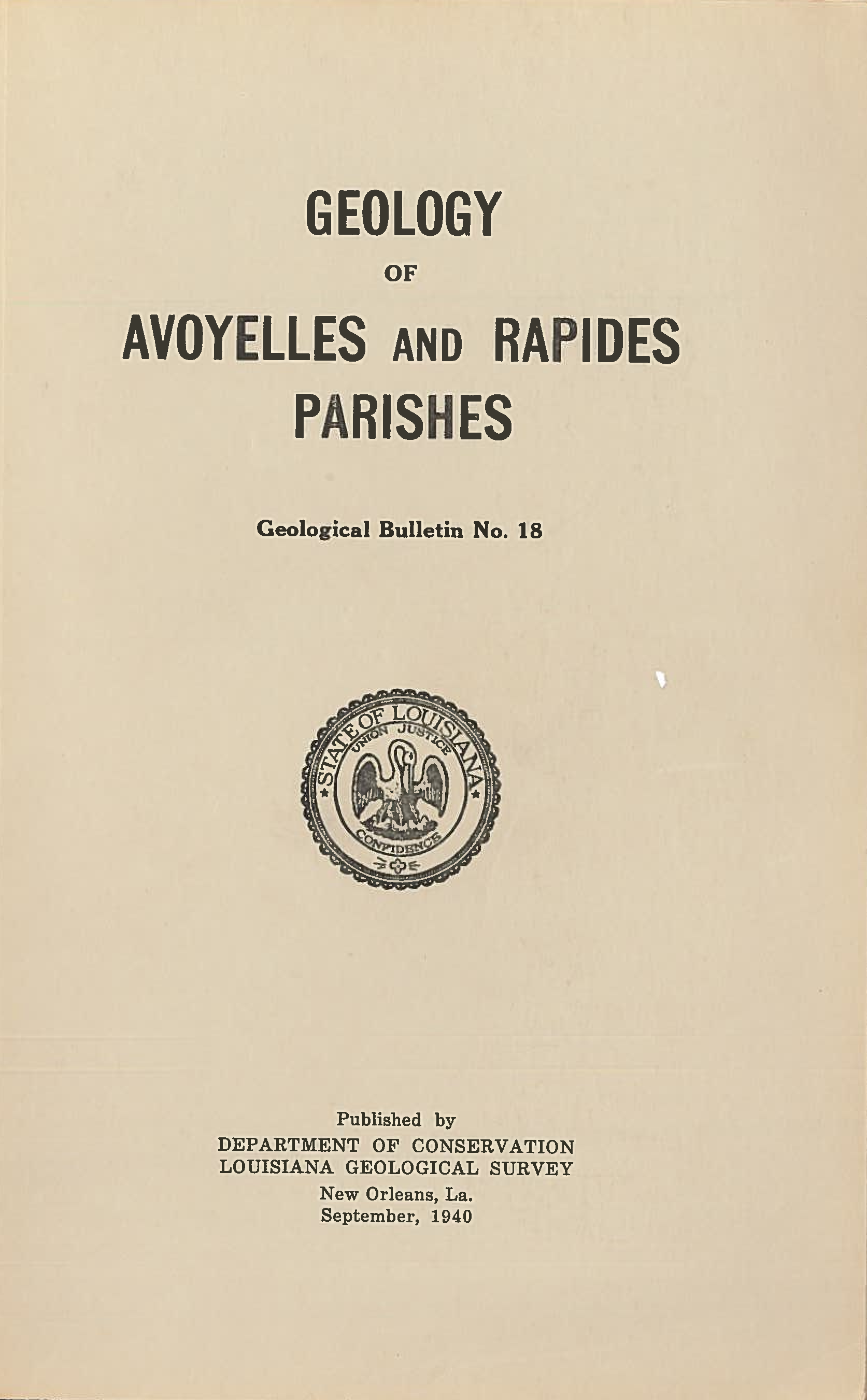 Geology of Avoyelles and Rapides Parishes
