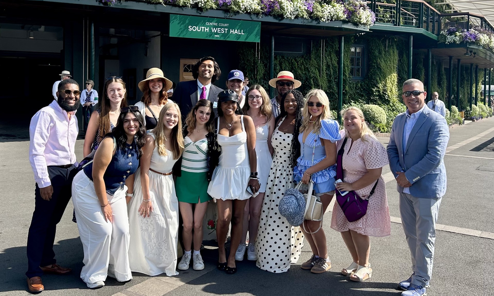 A photo of a group of students studying abroad