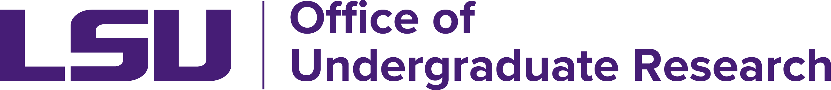 Logo for the LSU Office of Undergraduate Research